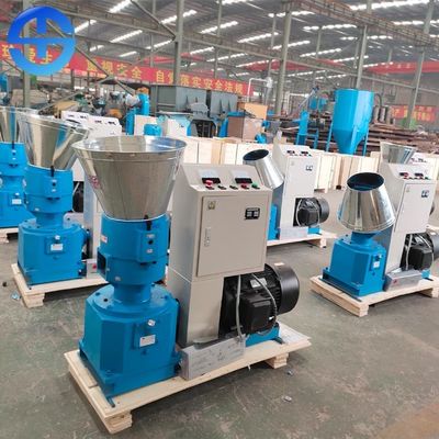 Pequeña máquina de madera hecha en casa de la pelotilla 100kg/hr de la pelotilla 3m m