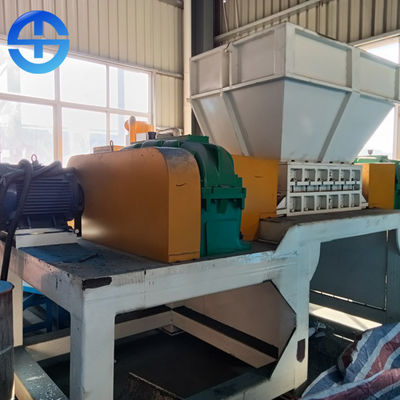 2*22kw trituradora inteligente de la chatarra del poder 2-3 Ton/H de dos ejes