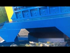 Trituradora de doble eje para trabajo pesado, máquina trituradora de metales, 45 Kw * 2 de potencia