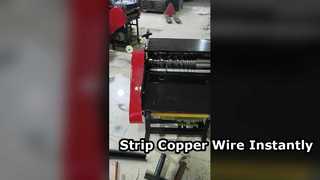 Vídeo de funcionamiento de la máquina peladora de cables de cobre | Recuperación de cobre rápida y sencilla
